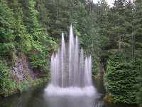 The Butchart Gardens, BC/ Fountaine.