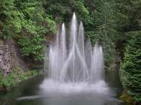 The Butchart Gardens, BC. Fountaine.
